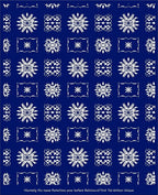 Royal Blue Starburst Medallion Rug