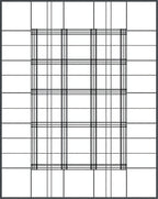 Bold Black Grid Lattice Rug