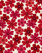 Retro Red Floral Bloom Rug