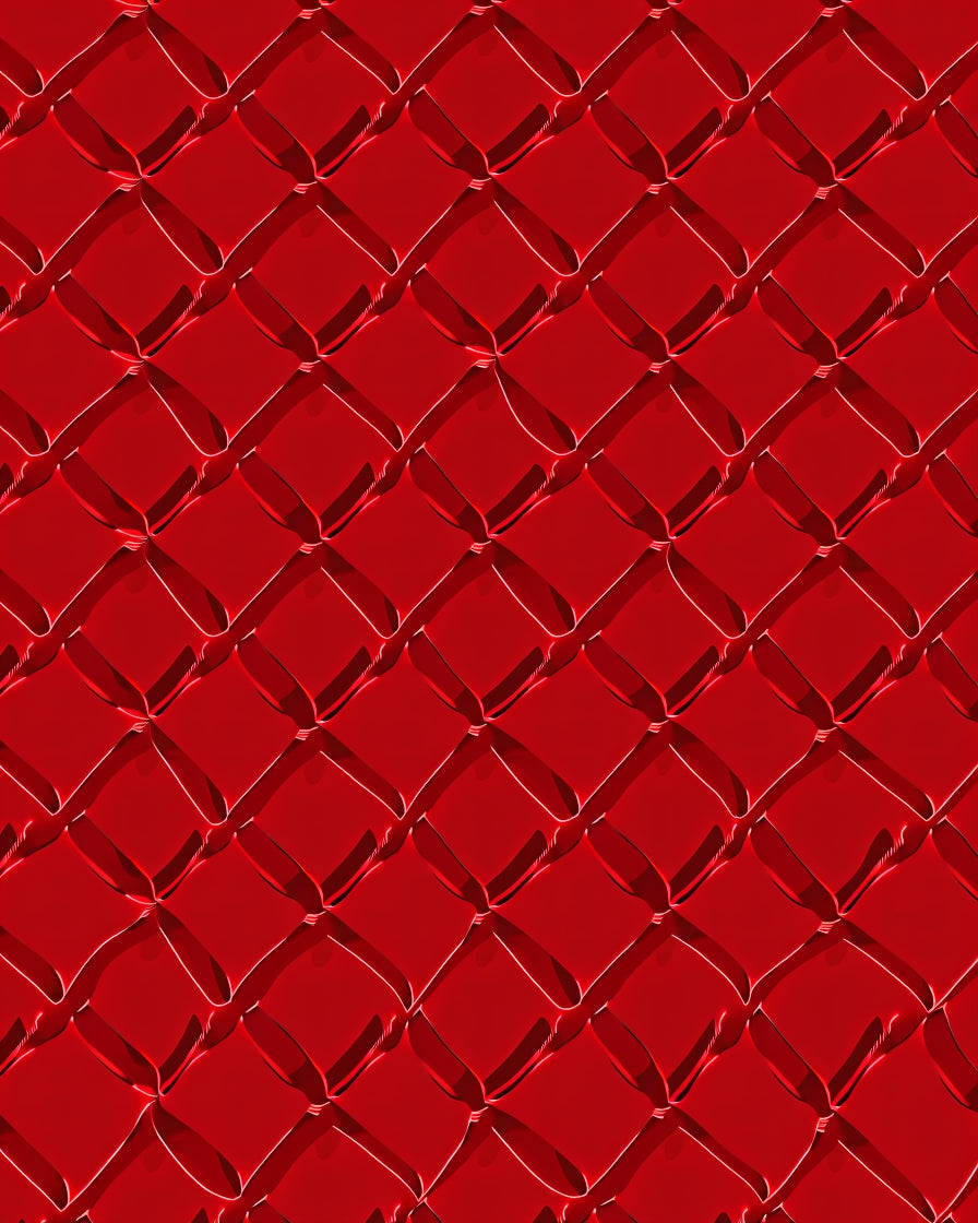 Crimson Diamond Link Texture Rug