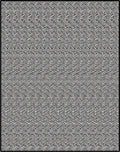 Monochrome Wavy Stripe Overlay Rug