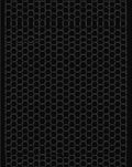 Modern Black Hexagon Weave Rug