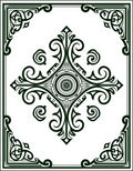 Dark Green Celtic Knot Medallion Rug