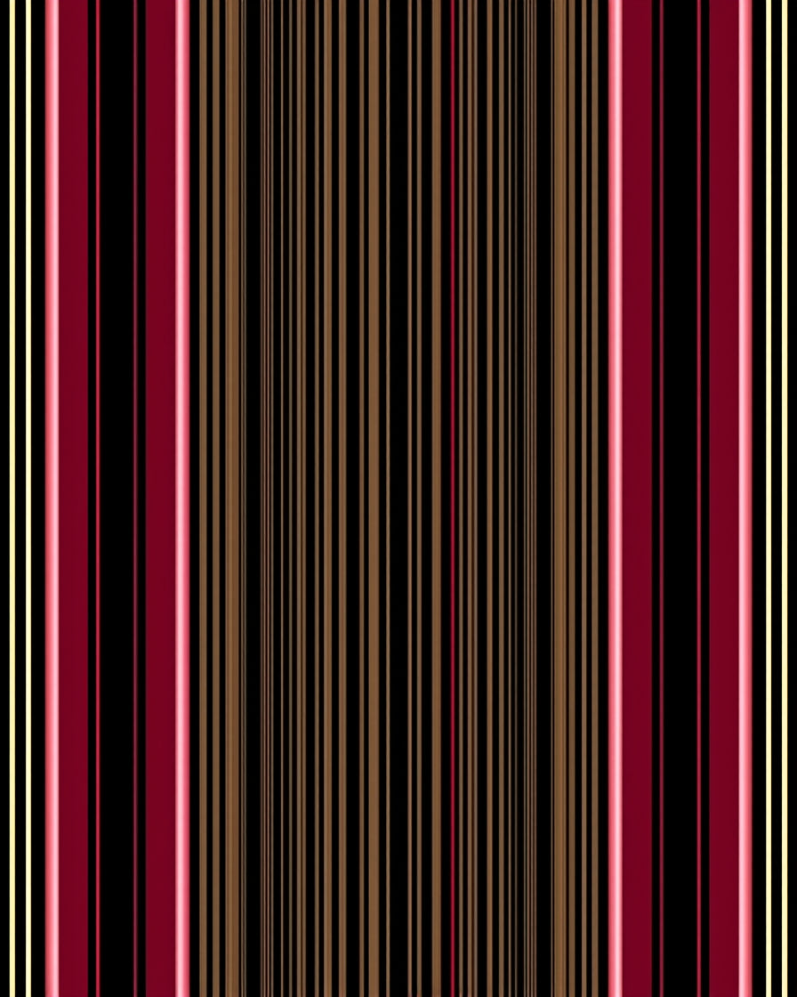 Bold Red Gold Black Stripe Rug