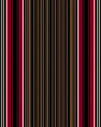 Bold Red Gold Black Stripe Rug