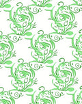 Whimsical Green Koi Swirl Rug