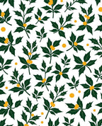 Deep Green Holly Berry Botanical Rug