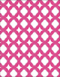 Chic Pink Ring Medallion Overlay Rug