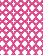 Chic Pink Ring Medallion Overlay Rug