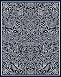 Bold Navy Abstract Organic Flow Rug