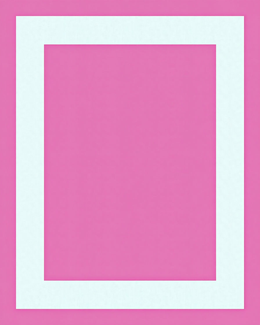 Modern Pink Geometric Square Rug