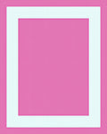 Modern Pink Geometric Square Rug