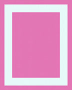 Modern Pink Geometric Square Rug