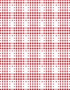 Vibrant Red White Gingham Squares Rug