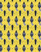 Yellow Shadowed Warrior Diamond Rug