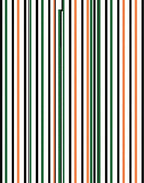 Bold Orange Black Green Stripe Accent Rug