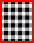 Classic Black White Buffalo Check Rug