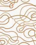 Earthy Tones Wavy Line Flow Rug