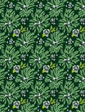 Dark Green Lush Tropical Foliage Rug