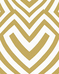Golden White Geometric Maze Rug