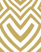 Golden White Geometric Maze Rug
