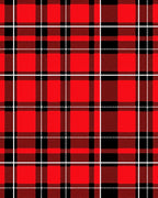 Classic Red Black Plaid Weave Rug