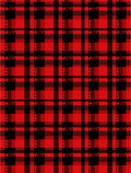 Bold Red Black Plaid Checkered Rug
