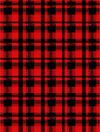 Bold Red Black Plaid Checkered Rug