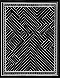 Sharp Labyrinth Geometric Overlay Rug