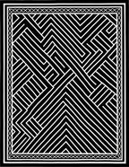 Sharp Labyrinth Geometric Overlay Rug