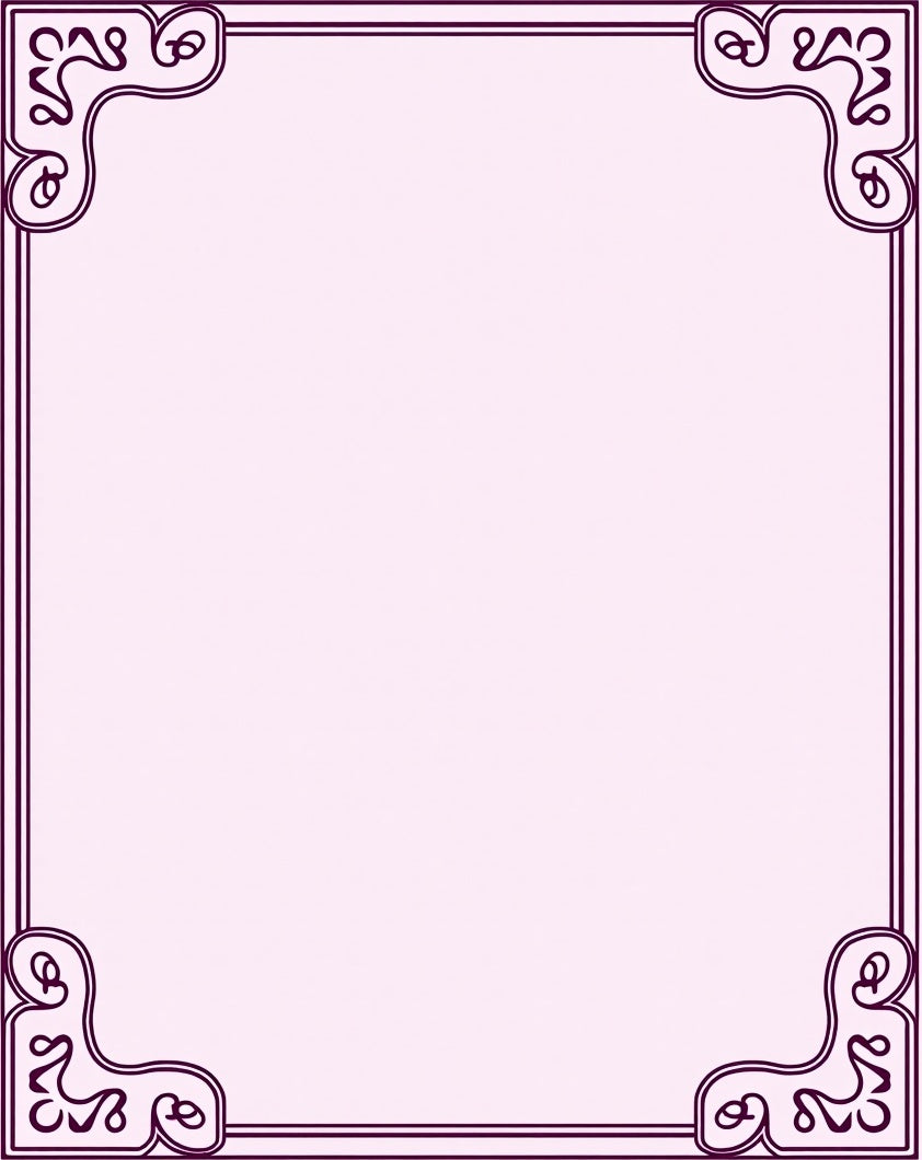 Lilac Swirl Corner Border Rug