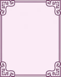 Lilac Swirl Corner Border Rug