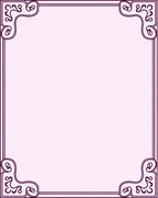 Lilac Swirl Corner Border Rug