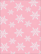 Soft Pink Snowflake Scatter Rug