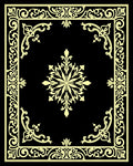 Golden Floral Border With Medallion Rug