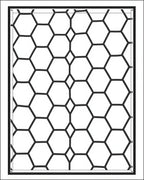 Black Hexagon Geometric Overlay Rug