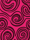 Hot Pink Swirls Abstract Rug