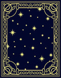 Deep Blue Celestial Starry Night Rug