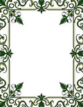 Dark Emerald Vines with Gold Accents Rug