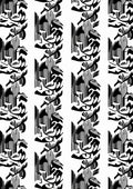 Monochromatic Abstract Organic Forms Rug
