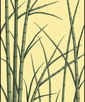 Green Bamboo Forest Calm Rug
