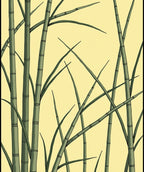 Green Bamboo Forest Calm Rug
