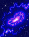 Cosmic Nebula Galaxy Swirl Rug
