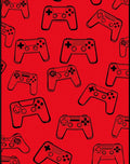Retro Red Game Controller Collage Rug