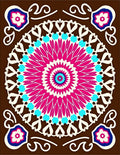 Vibrant Fuchsia Mandala Bloom Rug