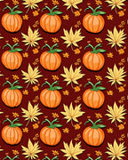 Autumn Pumpkin Leaf Autumn Red Rug