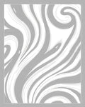 Abstract Gray Swirl Flow Rug