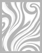 Abstract Gray Swirl Flow Rug