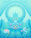 Underwater Fantasy Castle Garden Rug