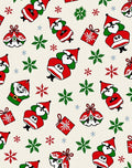 Red Santa Claus Snowflakes Gift Garland Rug